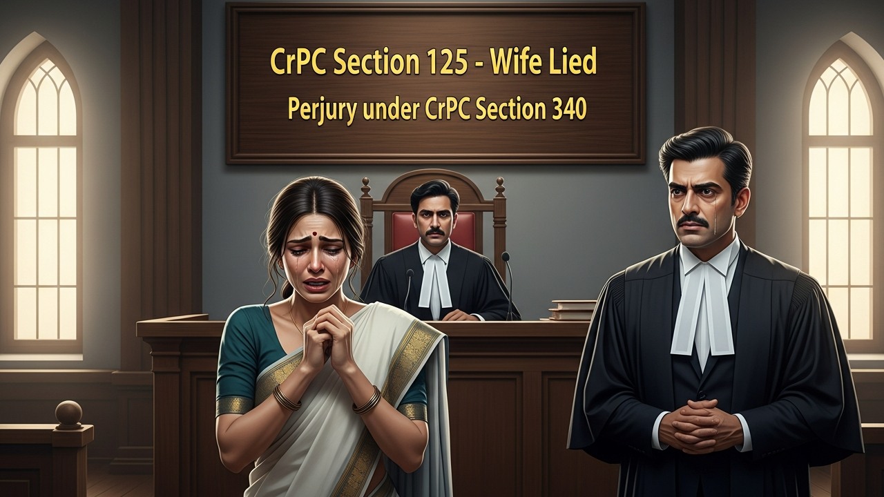 CrPC Section 125 – Wife Lied – Perjury under CrPC Section 340